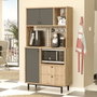 Hanah Home RE3-SA Armario Multiusos Roble y Antracita